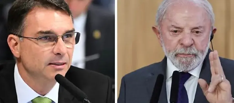 Fl�vio Bolsonaro aparece com 47% contra 44% de Lula em nova pesquisa