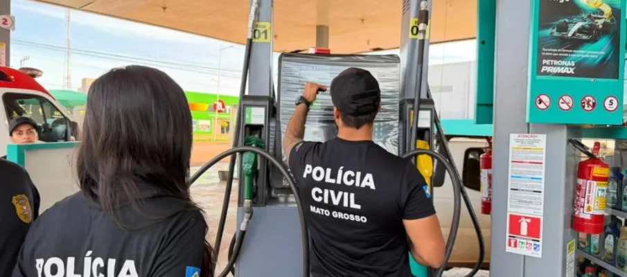 Pol�cia Civil e MPE fiscalizam postos de combust�veis em Confresa e regi�o
