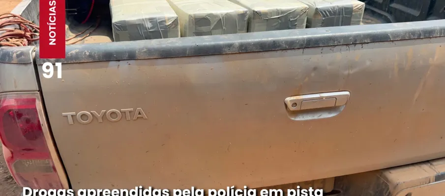 Quase meia tonelada de coca�na � apreendida em pista clandestina em Mato Grosso