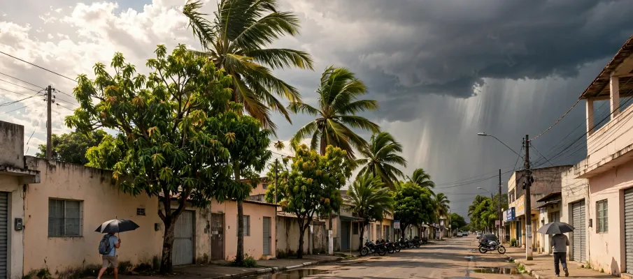 Clima em Cuiab�: Domingo ter� sol, calor de 38�C e chuva forte � tarde e � noite