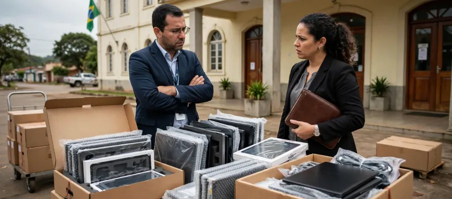 Prefeitura de Barra do Gar�as cancela compra de R$ 16 milh�es em computadores e equipamentos