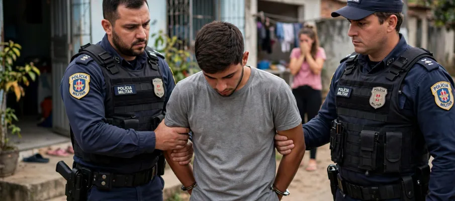 Jovem de 18 anos � preso por torturar e agredir a companheira em Barra do Gar�as