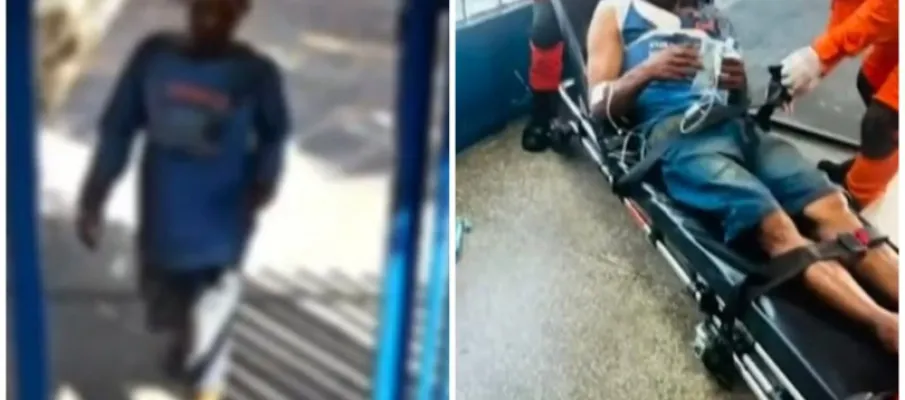Homem atacado por fac��o criminosa sofre fratura no cr�nio e pede ajuda