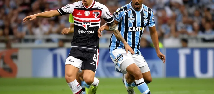 Marcos Ant�nio abre o placar para o S�o Paulo contra o Gr�mio; veja o gol