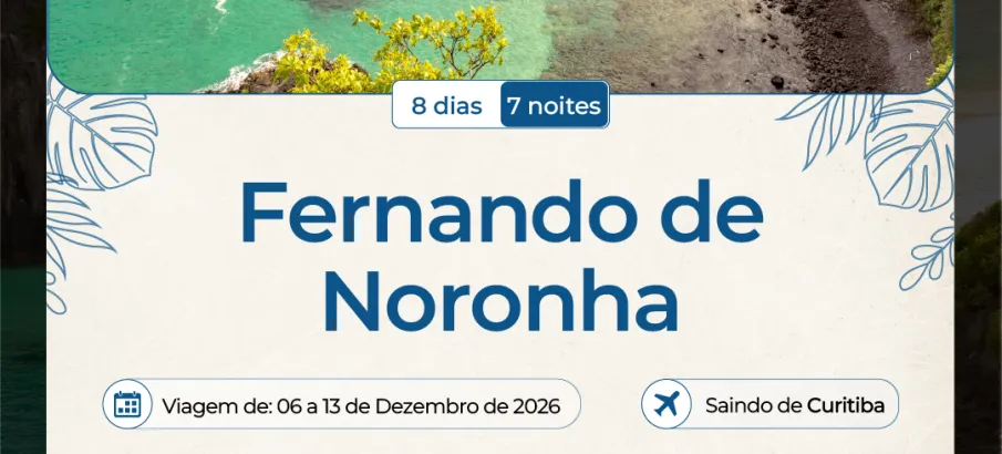 Novo bloqueio: Fernando de Noronha com sa�da de Curitiba
