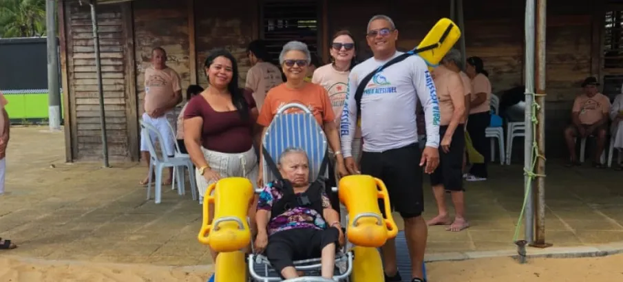 Junho Violeta leva inclus�o e lazer a pessoas idosas em edi��o especial do Praia Acess�vel