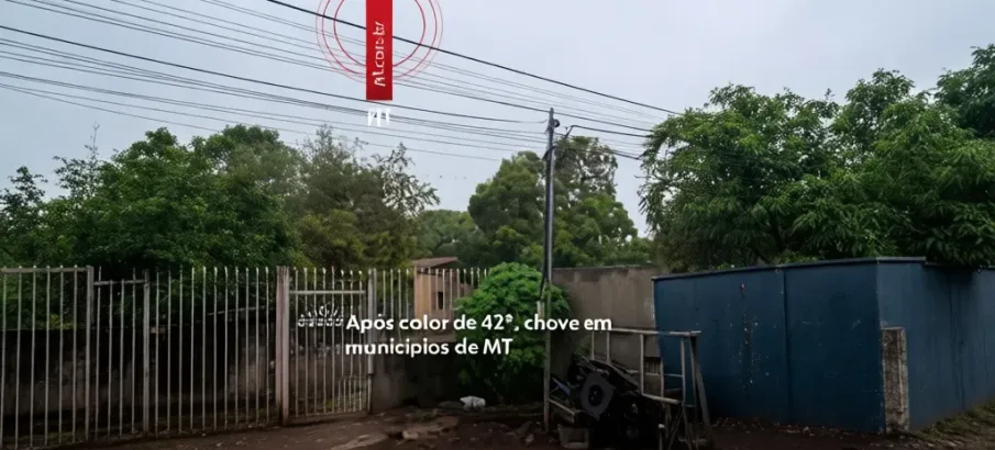 Chuva chega e alivia calor de 42�C em Mato Grosso