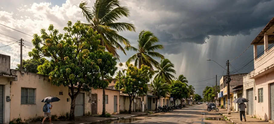 Clima em Cuiab�: Domingo ter� sol, calor de 38�C e chuva forte � tarde e � noite