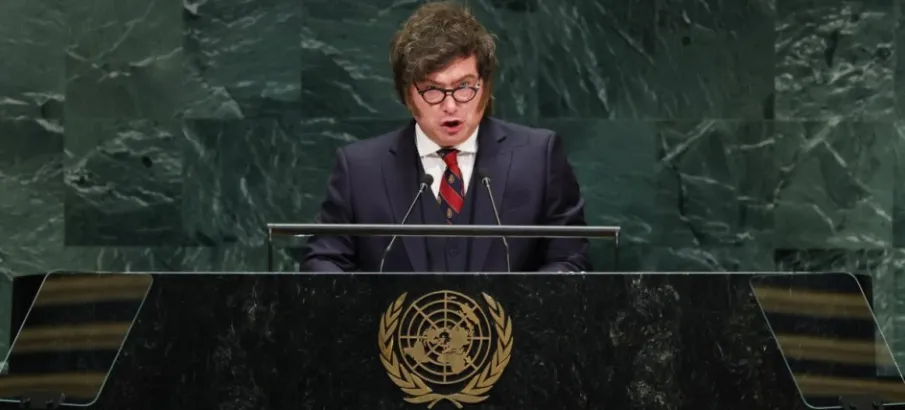 Milei chama ONU de in�til e critica atua��o da entidade na crise das Malvinas
