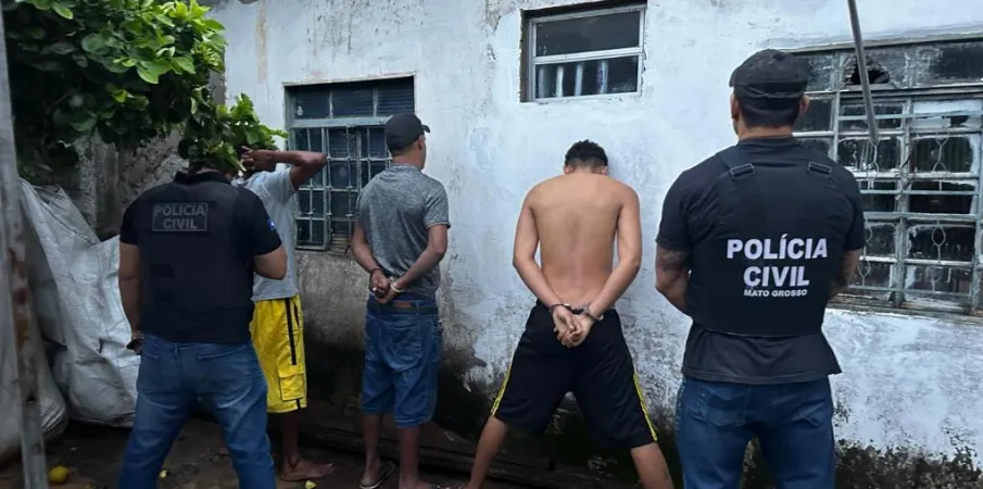Pol�cia Civil cumpre mandado de pris�o por roubo contra casal de idosos em Cuiab�