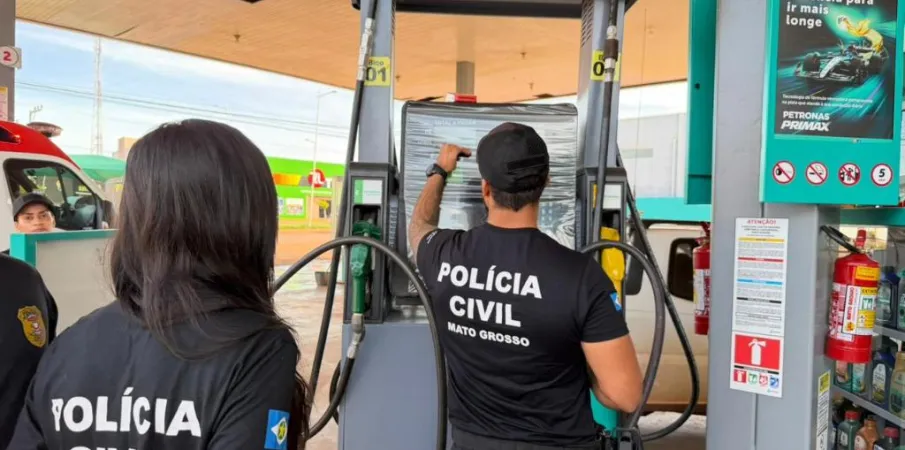 Pol�cia Civil e MPE fiscalizam postos de combust�veis em Confresa e regi�o