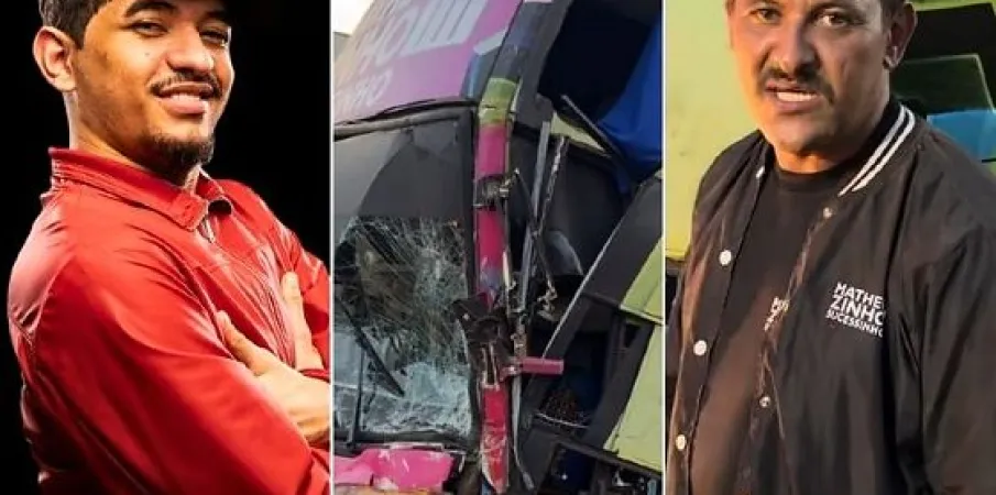 �nibus de Matheuzinho Sucessinho sofreu pane dois dias antes de bater contra carreta