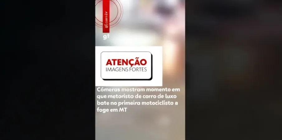 Motorista de carro de luxo atropela motociclista e mata entregador em Cuiab�