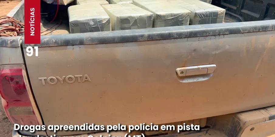Quase meia tonelada de coca�na � apreendida em pista clandestina em Mato Grosso