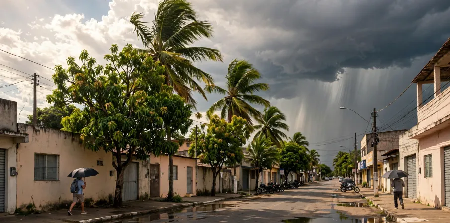 Clima em Cuiab�: Domingo ter� sol, calor de 38�C e chuva forte � tarde e � noite