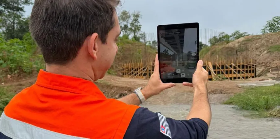 Defesa Civil usa realidade aumentada para verificar obras