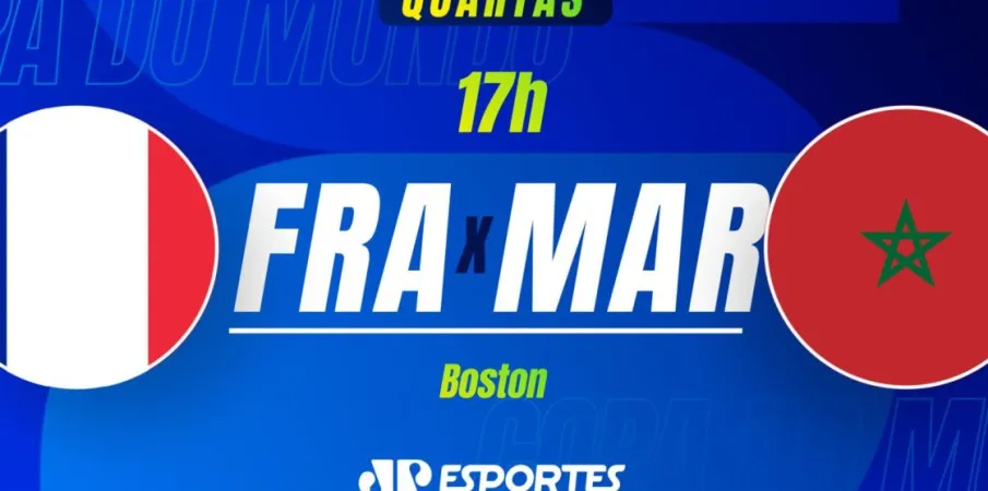 Fran�a contra Marrocos: onde assistir, hor�rio e transmiss�o
