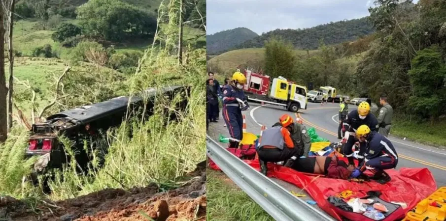Cinco v�timas em queda de �nibus em Cruzeiro, S�o Paulo: veja o resumo