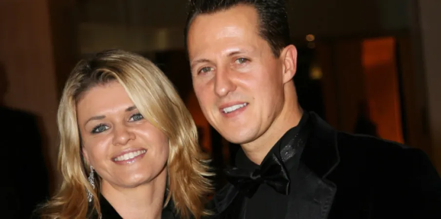 Esposa de Michael Schumacher conta como foi o in�cio do romance e revela m�sica do casal