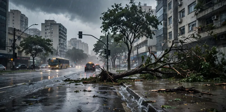 Chuva forte e tempestades atingem S�o Paulo a partir de domingo