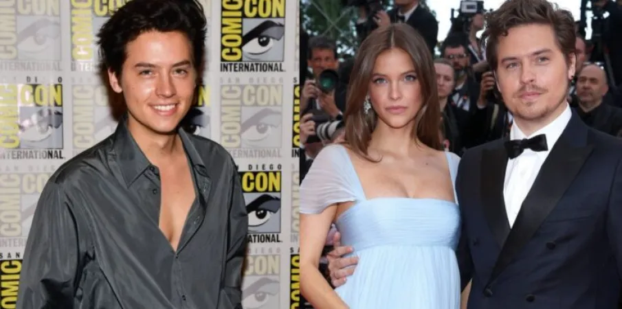 Cole Sprouse ri ao ser confundido com o irm�o Dylan ap�s ex-esposa desfilar na Victoria's Secret