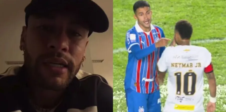 Neymar expulso ap�s briga no campo usa 'Lei Vini Jr.' contra o rival, acusa