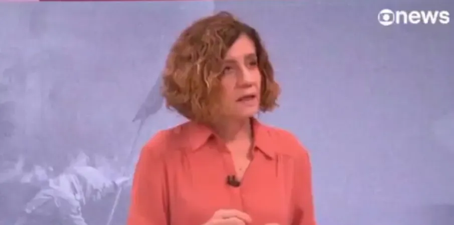 Miriam Leit�o sente tontura ao vivo na GloboNews e � acolhida por apresentadora