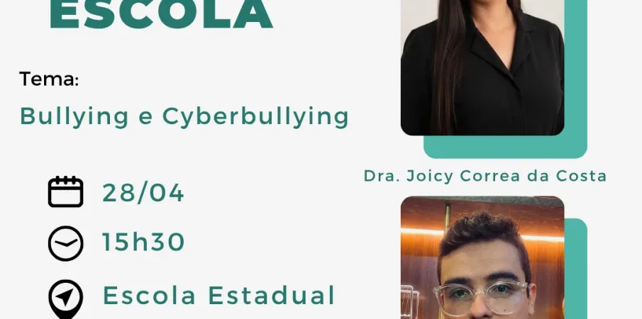 Dra. Joicy Correa e Dr. Gabriel Fernandes debatem bullying em a��o da OAB na Escola Dep. Emanuel Pinheiro