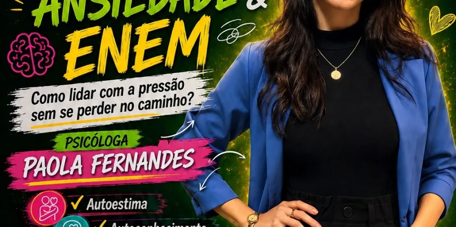 Escola Dep. Emanuel Pinheiro encerra 1� semestre do Projeto Conex�o ENEM com aul�o sobre ansiedade e prepara��o emocional para o futuro